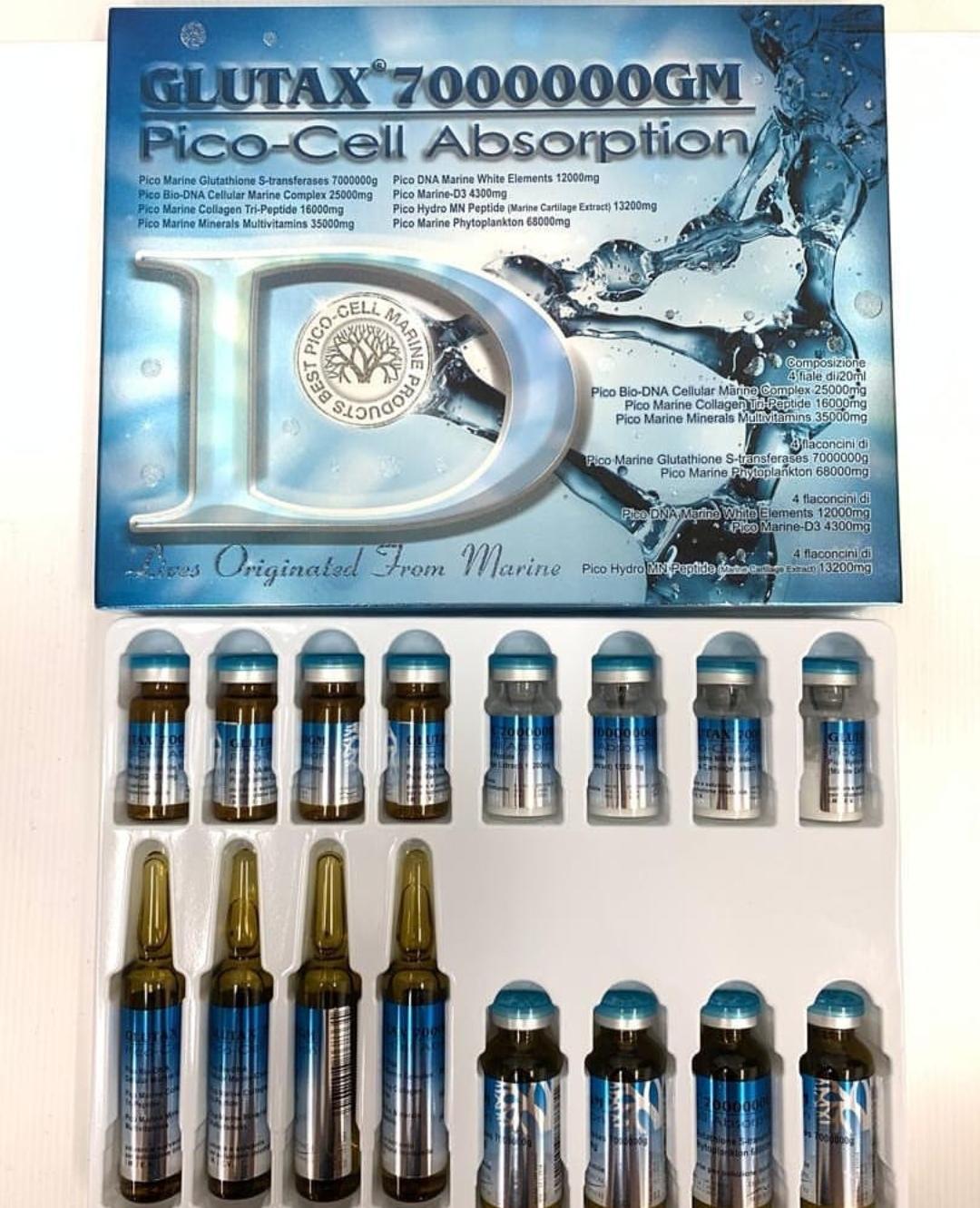 Glutax ampoules 7000000 G ابر التبييض جلوتاثيون