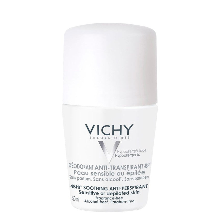 Vichy Anti-Perspirant Roll-On Deodorant for Sensitive Skin